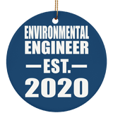 Environmental Engineer Established EST. 2020 - Circle Ornament