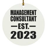 Management Consultant Established EST. 2023 - Circle Ornament