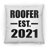Roofer Established EST. 2021 - Throw Pillow