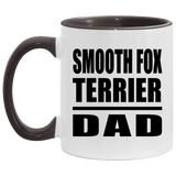 Smooth Fox Terrier Dad - 11oz Accent Mug Black