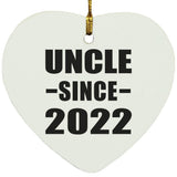 Uncle Since 2022 - Heart Ornament