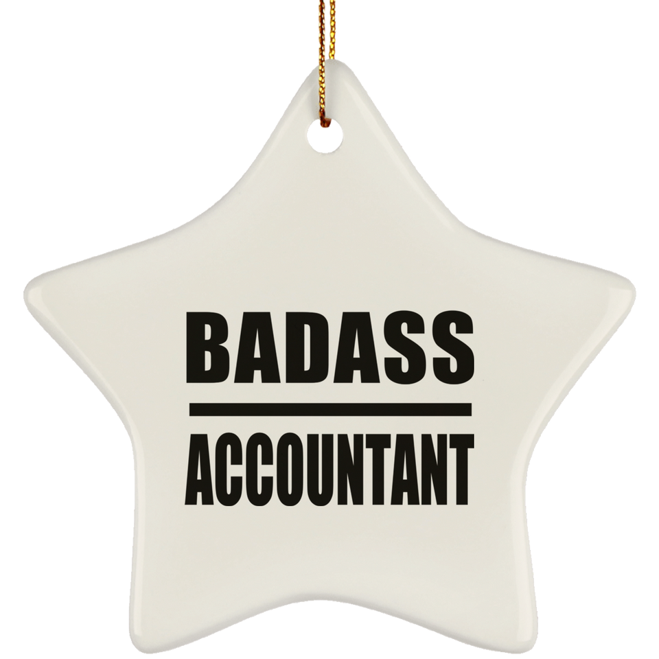Badass Accountant - Star Ornament