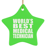 World's Best Medical Technician - Star Ornament