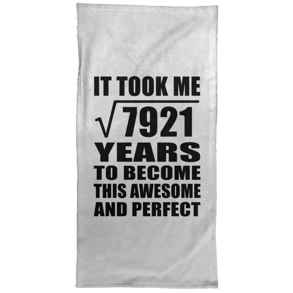 89th Birthday Took Square Root of 7921 Years To Awesome - Hand Towel