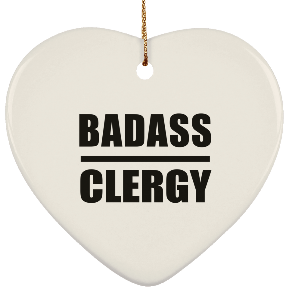 Badass Clergy - Heart Ornament