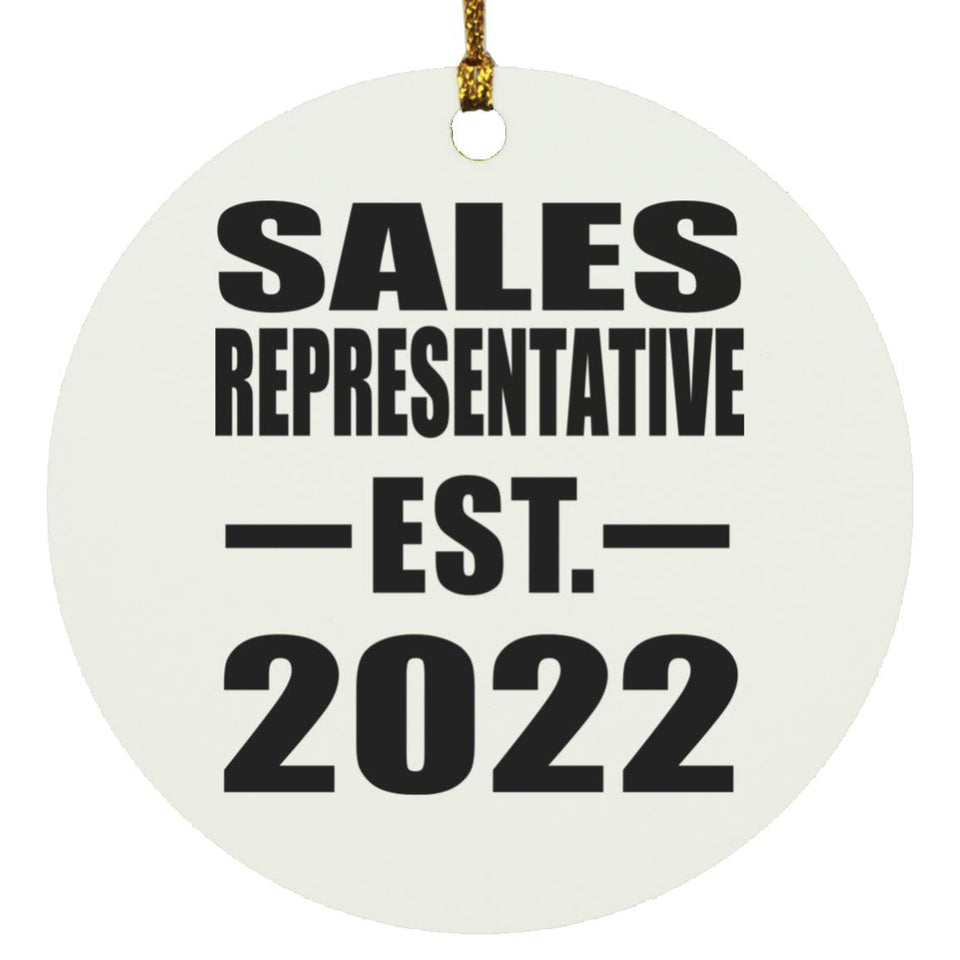 Sales Representative Established EST. 2022 - Circle Ornament