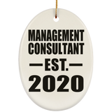 Management Consultant Established EST. 2020 - Oval Ornament