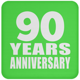 90th Anniversary 90 Years - Drink Coaster