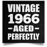 58th Birthday Vintage 1966 Aged Perfectly - Poster Square