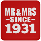 93rd Anniversary Mr & Mrs Since 1931 - Drink Coaster