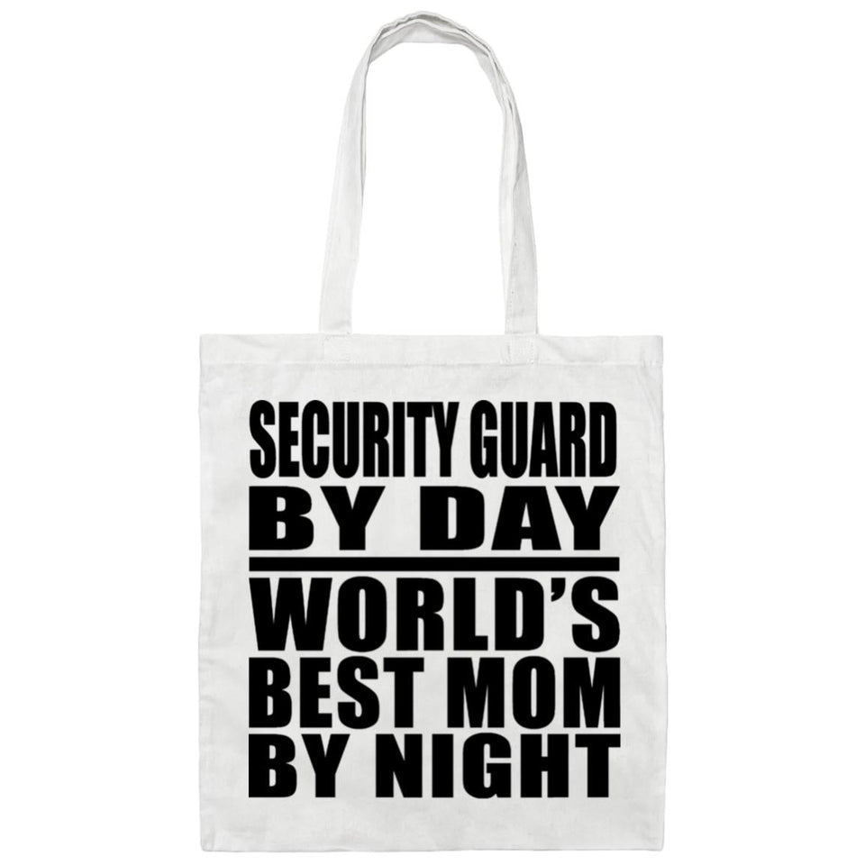 Security Guard By Day World's Best Mom By Night - Tote Bag White