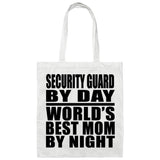 Security Guard By Day World's Best Mom By Night - Tote Bag White