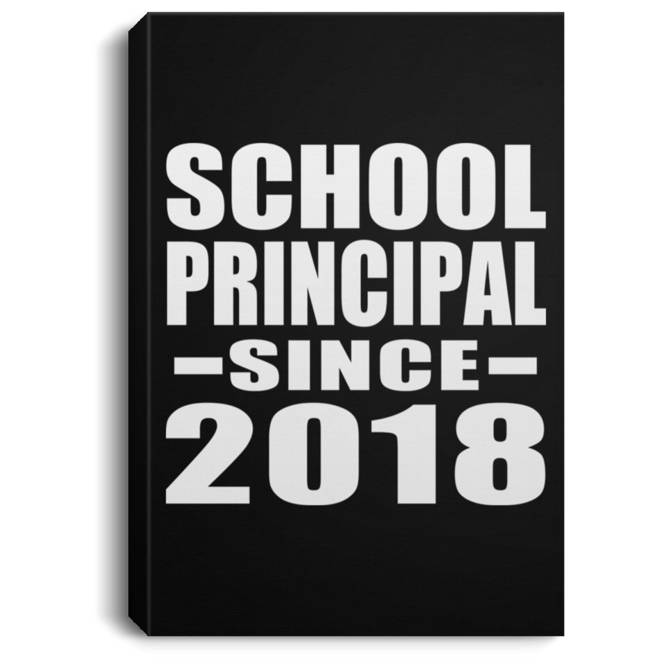 School Principal Since 2018 - Canvas Portrait