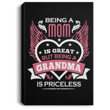 Being A Mom Is Great But Being A Grandma is Priceless - Canvas Portrait