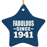 83rd Birthday Fabulous Since 1941 - Star Ornament