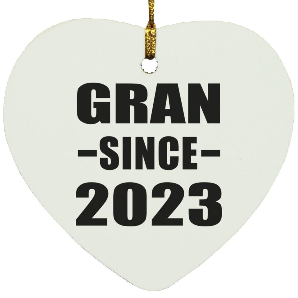 Gran Since 2023 - Heart Ornament