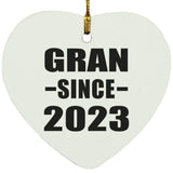 Gran Since 2023 - Heart Ornament