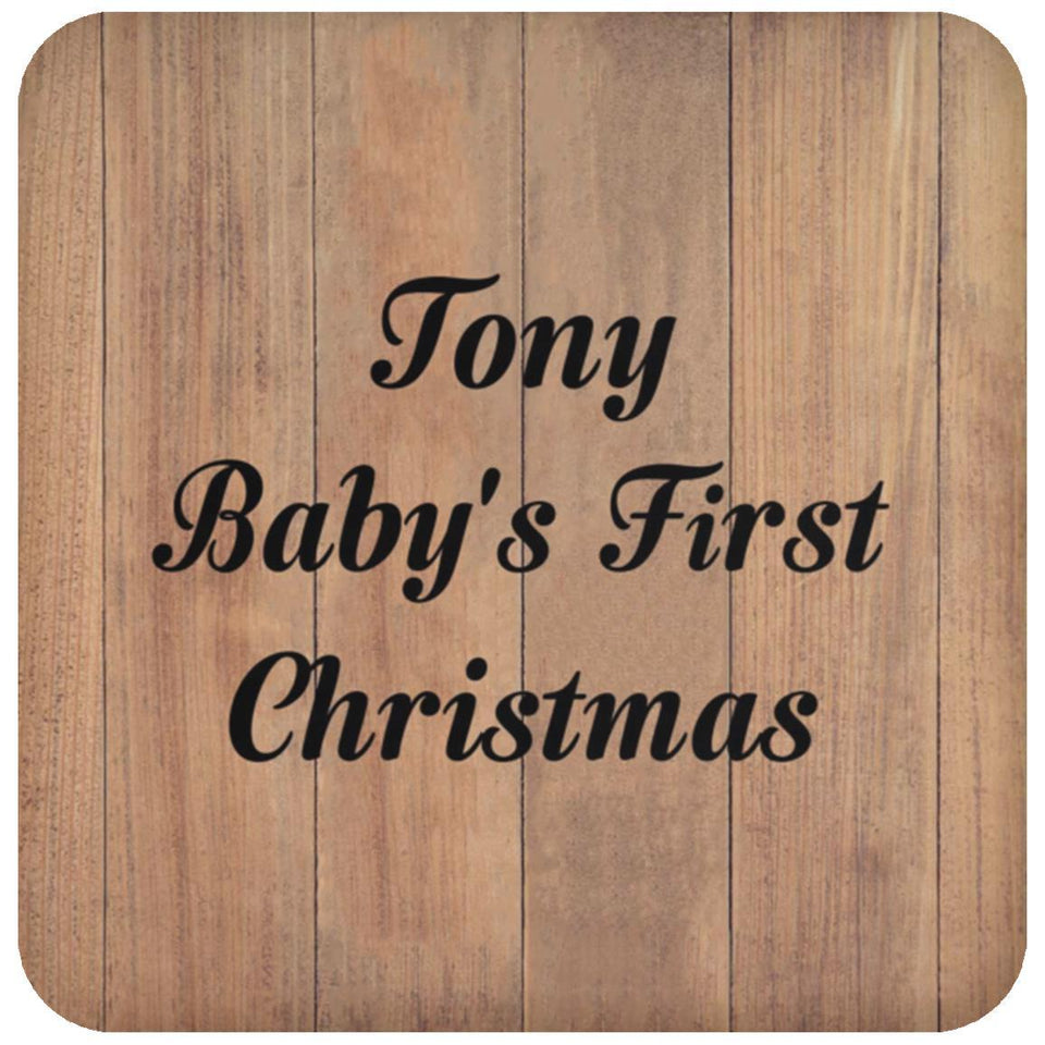 Tony Baby's First Christmas - Drink Coaster C