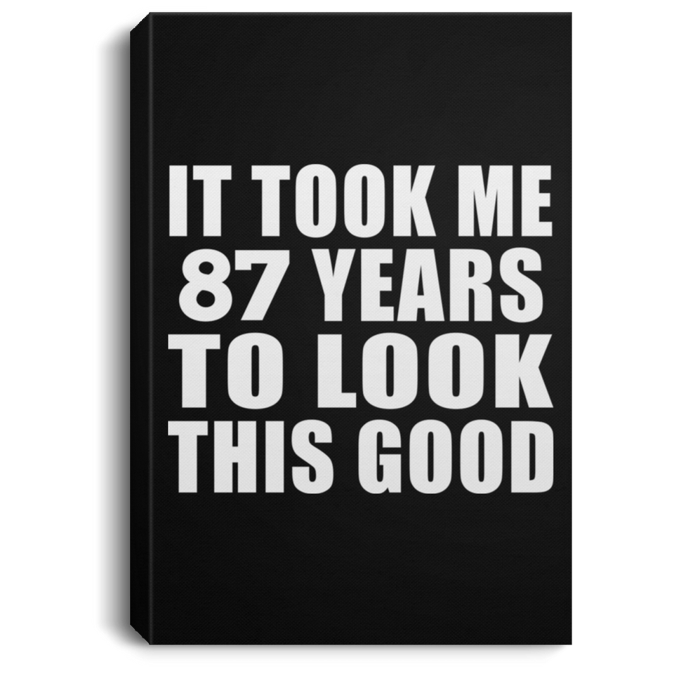 87th Birthday Took Me 87 Years To Look This Good - Canvas Portrait