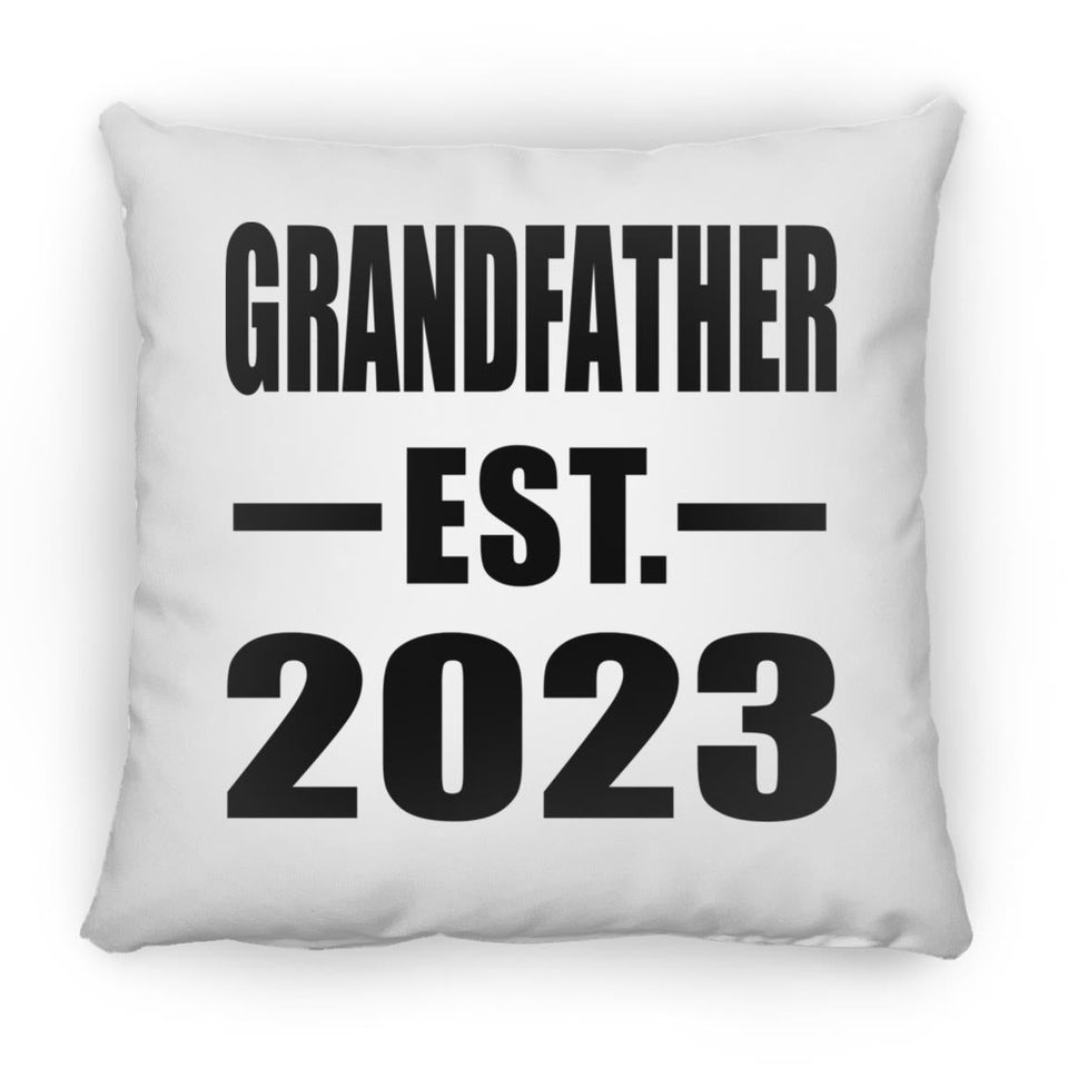Grandfather Established EST. 2023 - Throw Pillow