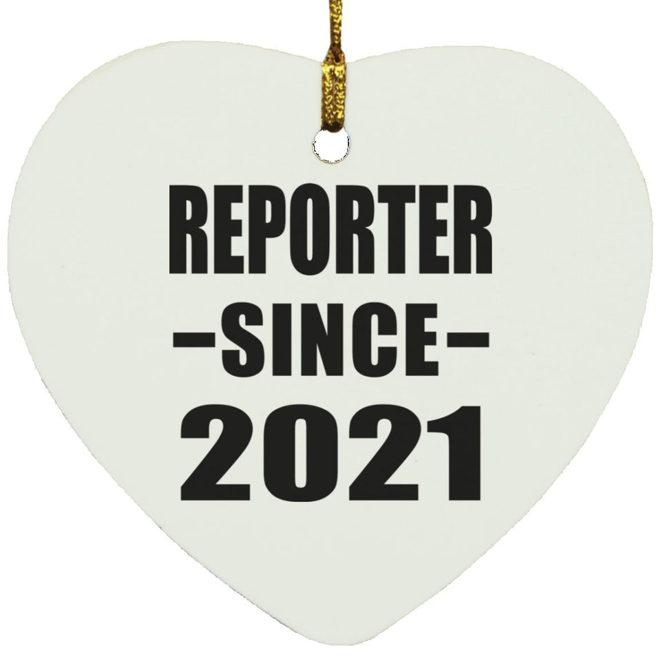 Reporter Since 2021 - Heart Ornament
