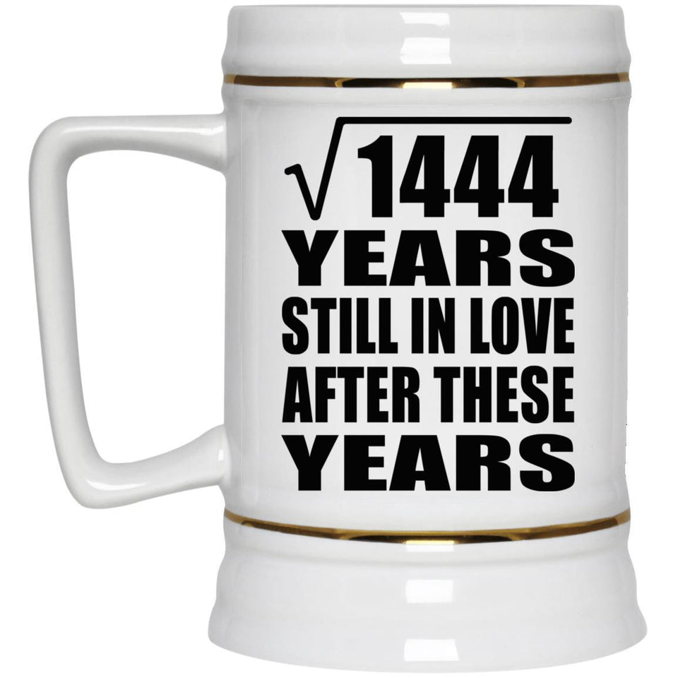 38th Anniversary Square Root of 1444 Years Still In Love - Beer Stein