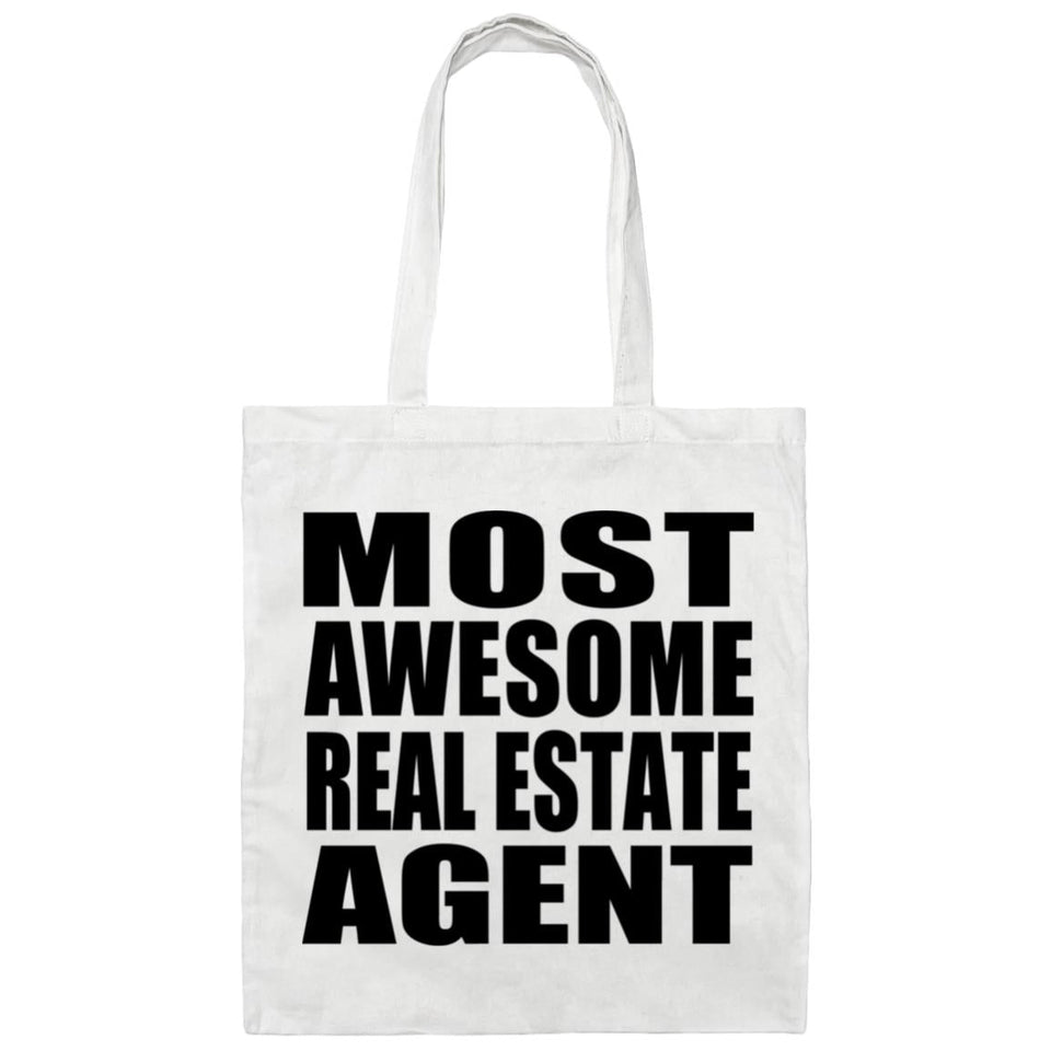 Most Awesome Real Estate Agent - Tote Bag White