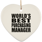 World's Best Purchasing Manager - Heart Ornament