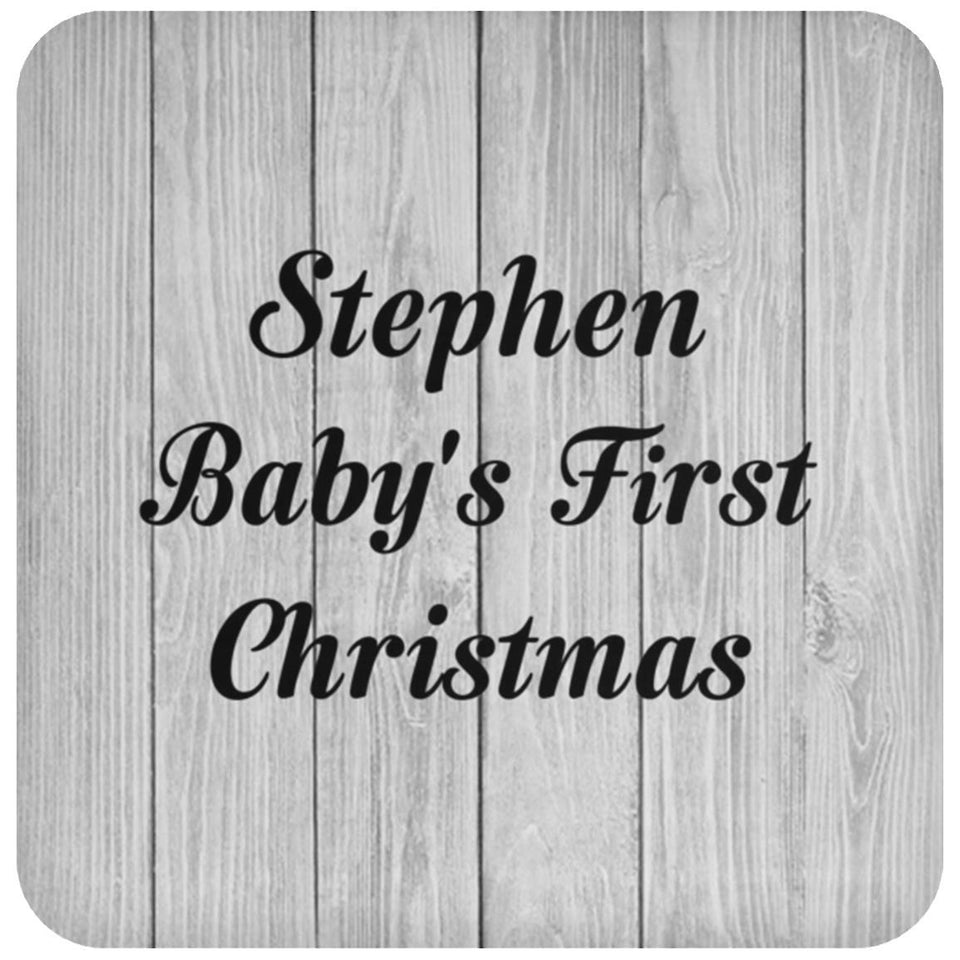 Stephen Baby's First Christmas - Drink Coaster F