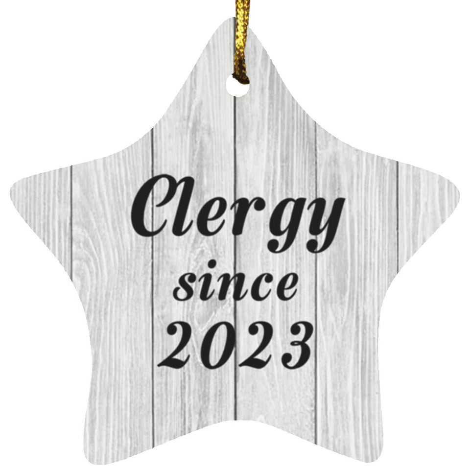 Clergy Since 2023 - Star Ornament F