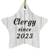 Clergy Since 2023 - Star Ornament F