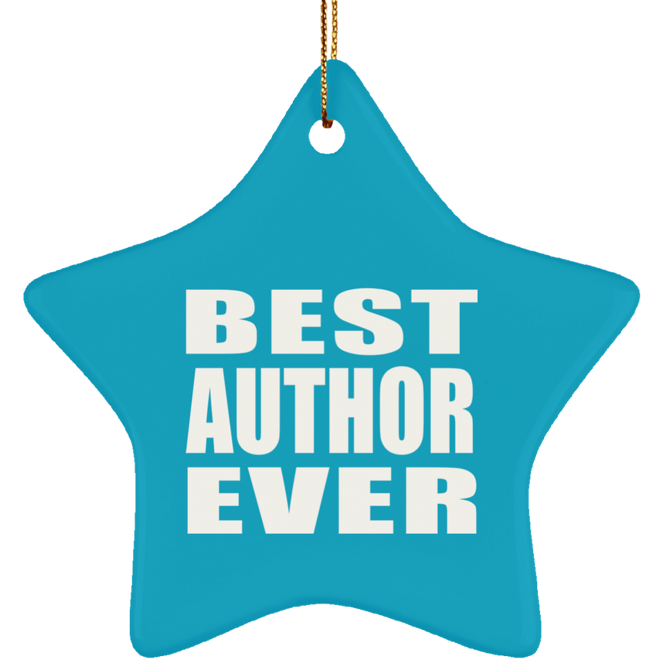 Best Author Ever - Star Ornament