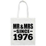 48th Anniversary Mr & Mrs Since 1976 - Tote Bag White