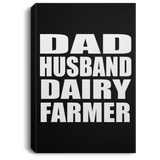 Dad Husband Dairy Farmer - Canvas Portrait