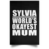 Sylvia World's Okayest Mum - Poster Portrait