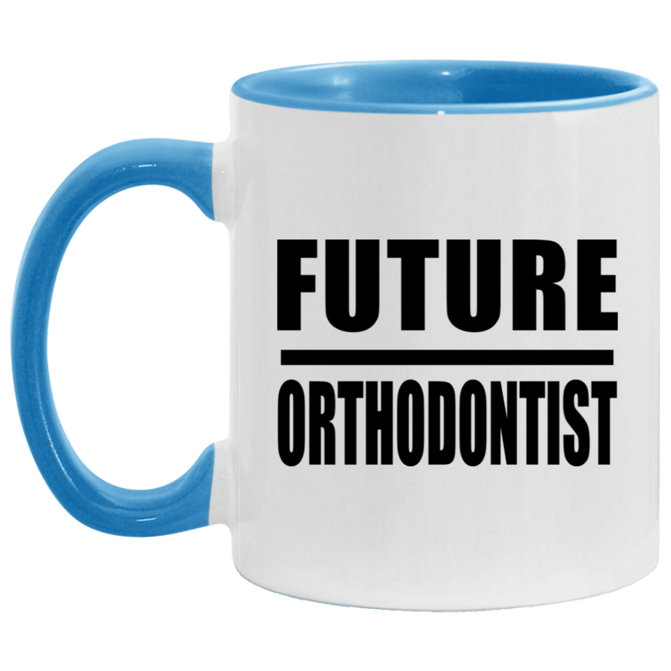 Future Orthodontist - 11oz Accent Mug Blue