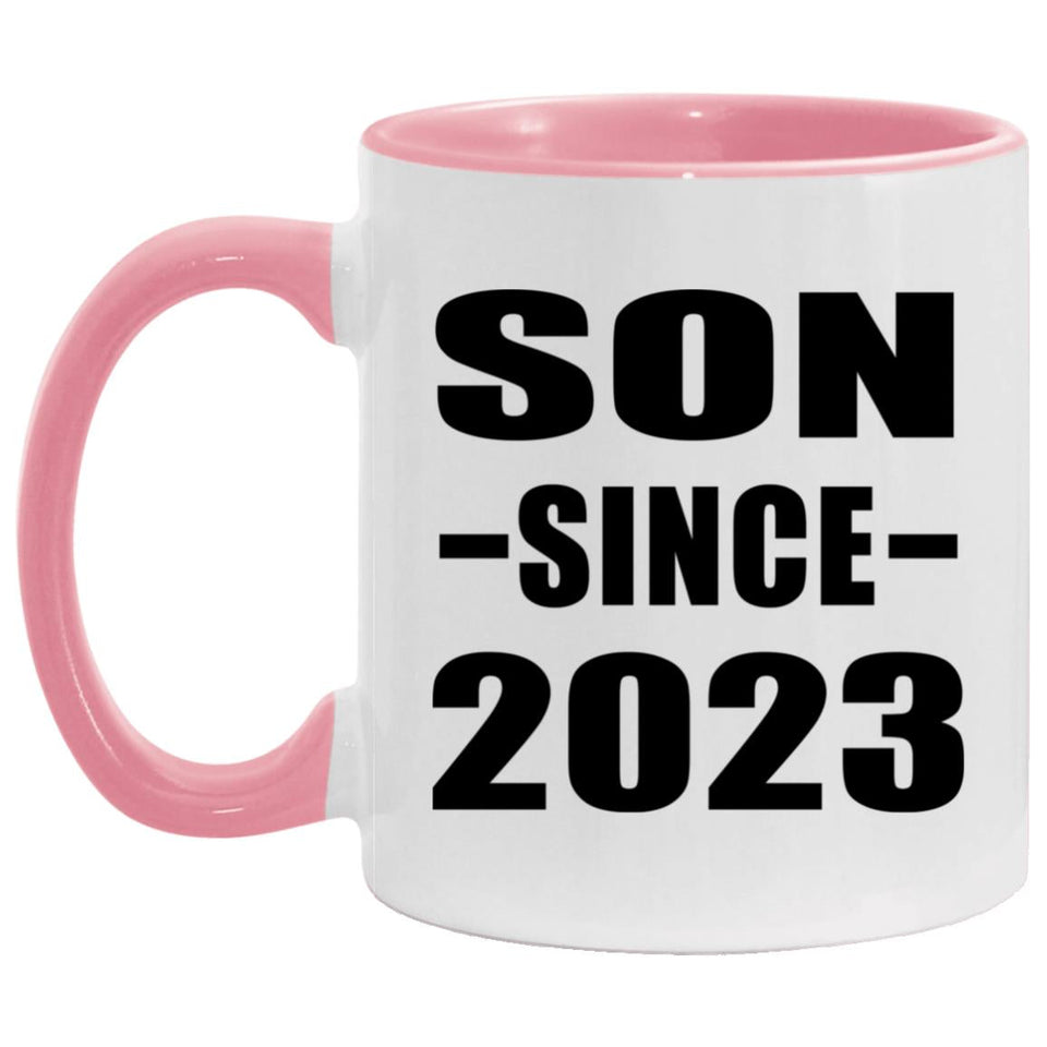 Son Since 2023 - 11oz Accent Mug Pink