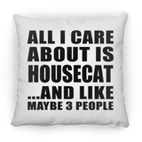 All I Care About Is Housecat - Throw Pillow