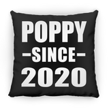 Poppy Since 2020 - Throw Pillow Black