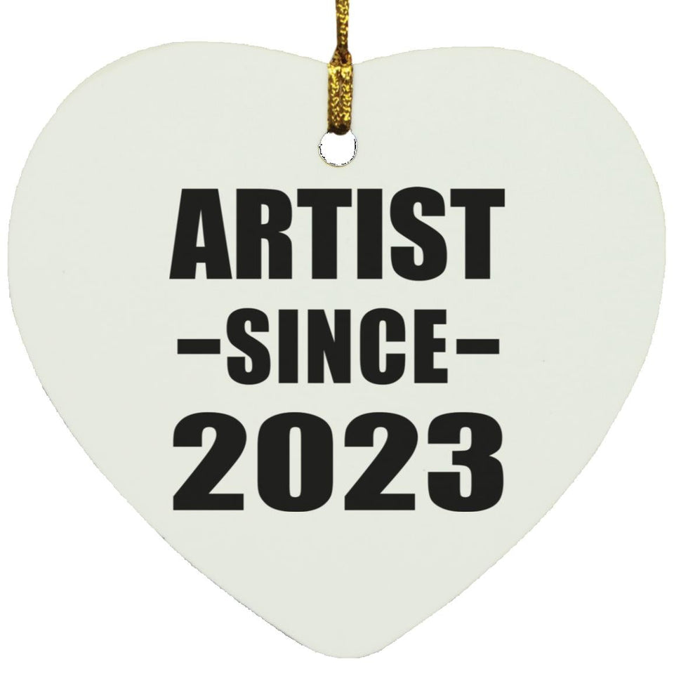 Artist Since 2023 - Heart Ornament