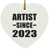 Artist Since 2023 - Heart Ornament