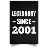 23rd Birthday Legendary Since 2001 - Poster Portrait