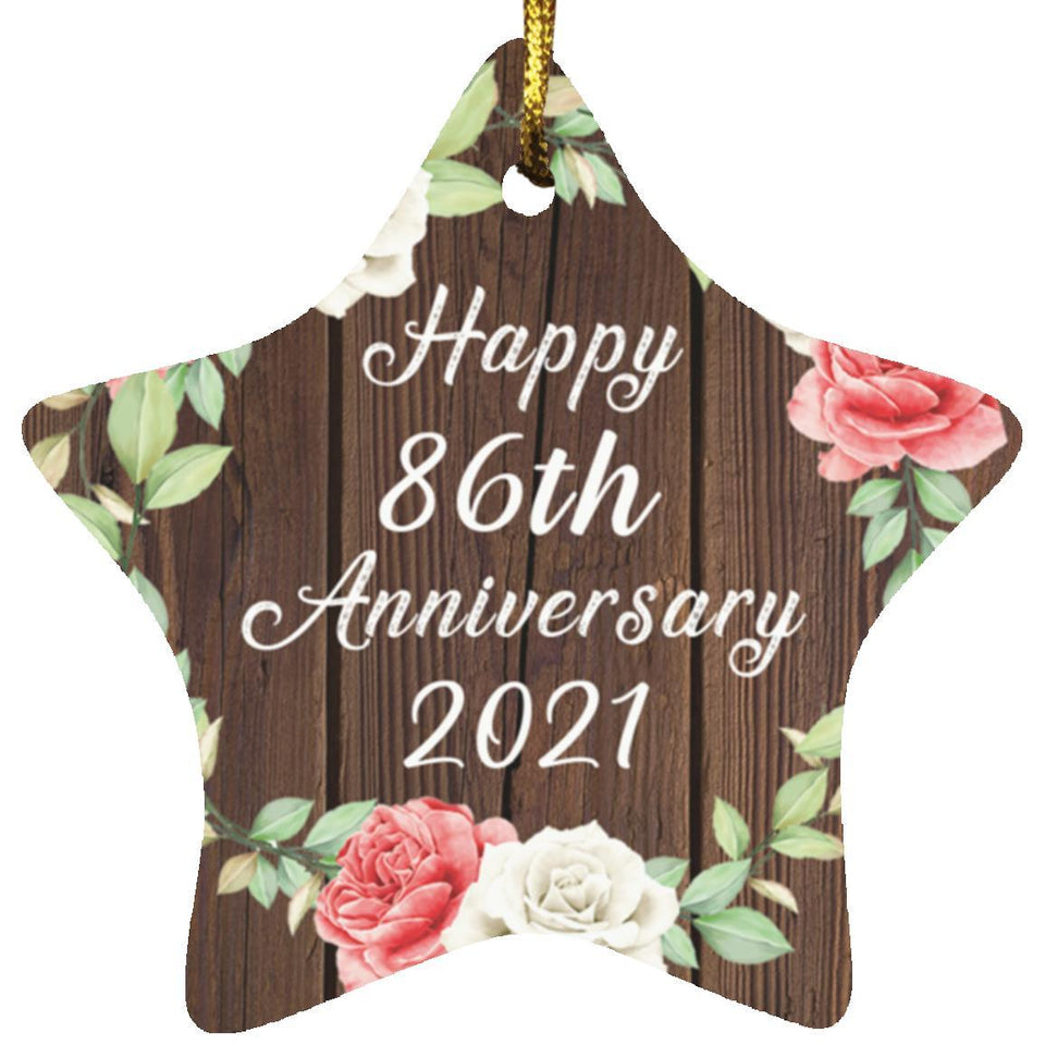 Happy 86th Anniversary 2021 - Star Ornament A