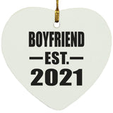 Boyfriend Established EST. 2021 - Heart Ornament