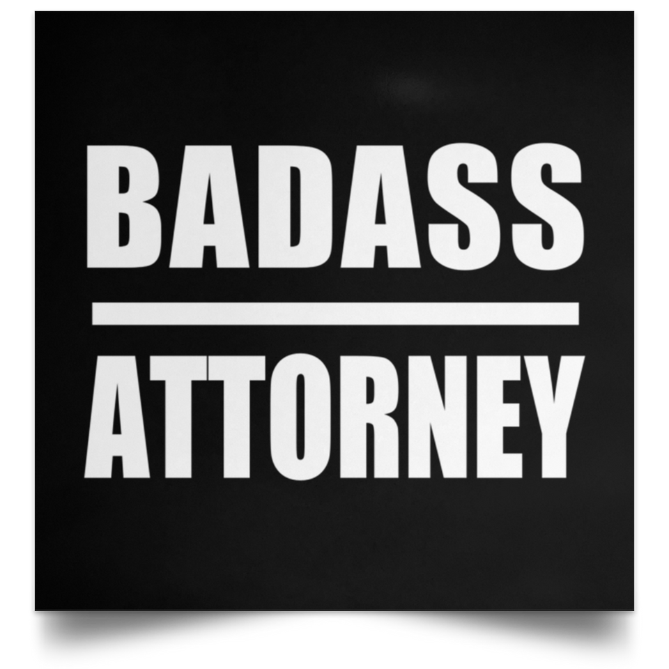 Badass Attorney - Poster Square