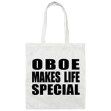Oboe Makes Life Special - Tote Bag White
