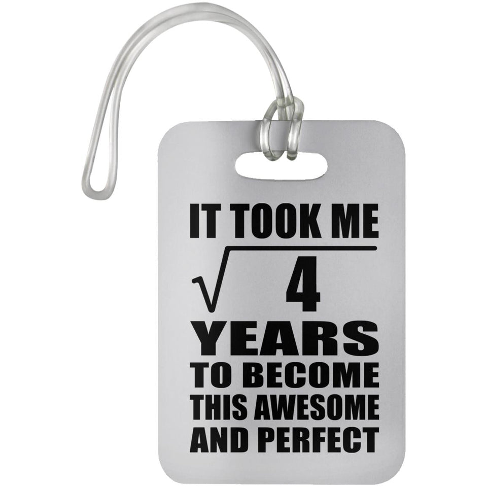 2nd Birthday Took Square Root of 4 Years To Awesome - Luggage Bag Tag