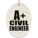 A+ Civil Engineer - Oval Ornament