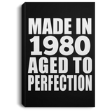 44th Birthday Made In 1980 Aged to Perfection - Canvas Portrait