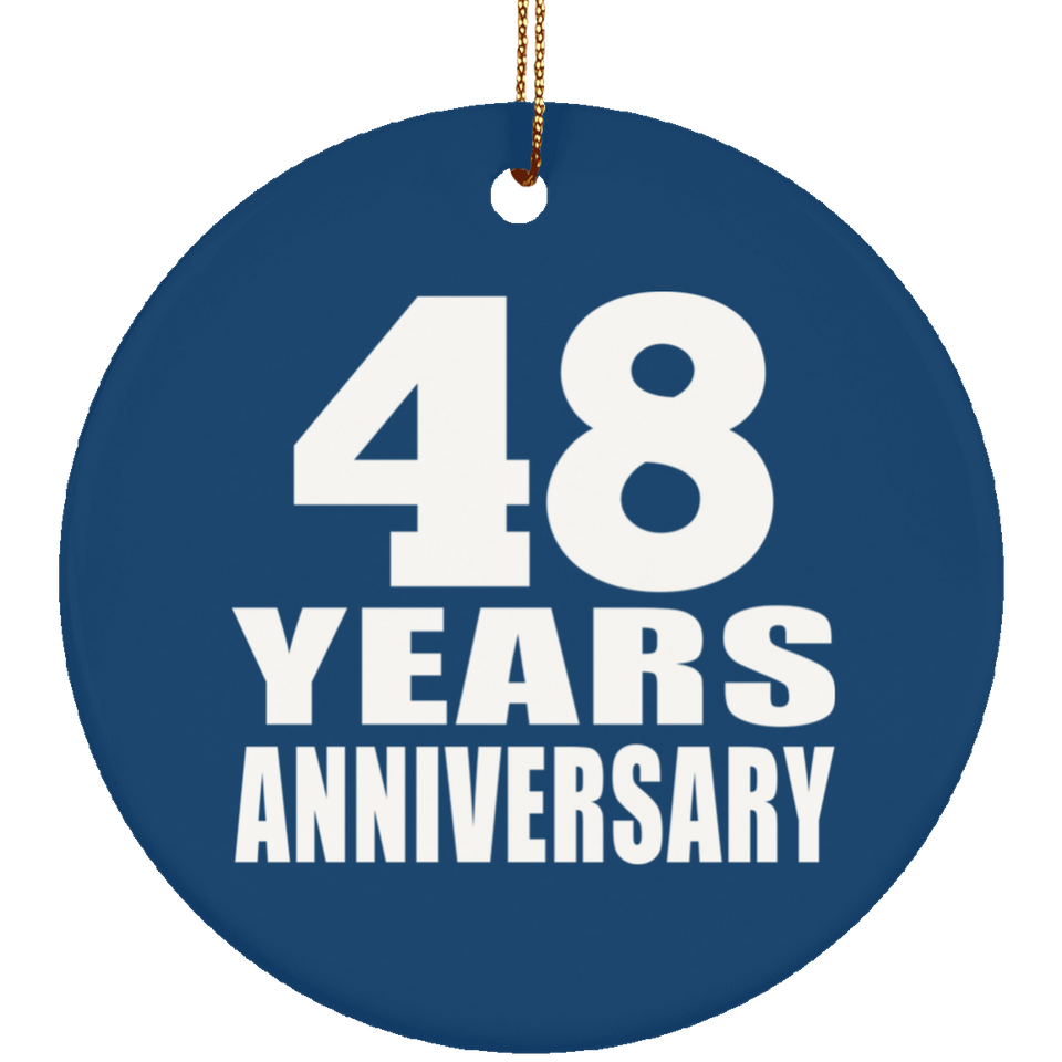 48th Anniversary 48 Years Anniversary - Circle Ornament